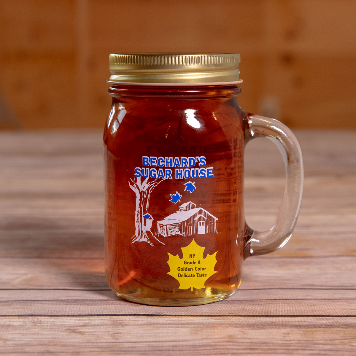 Bechard's PURE NY Maple Syrup - Mason Jar 16 oz.
