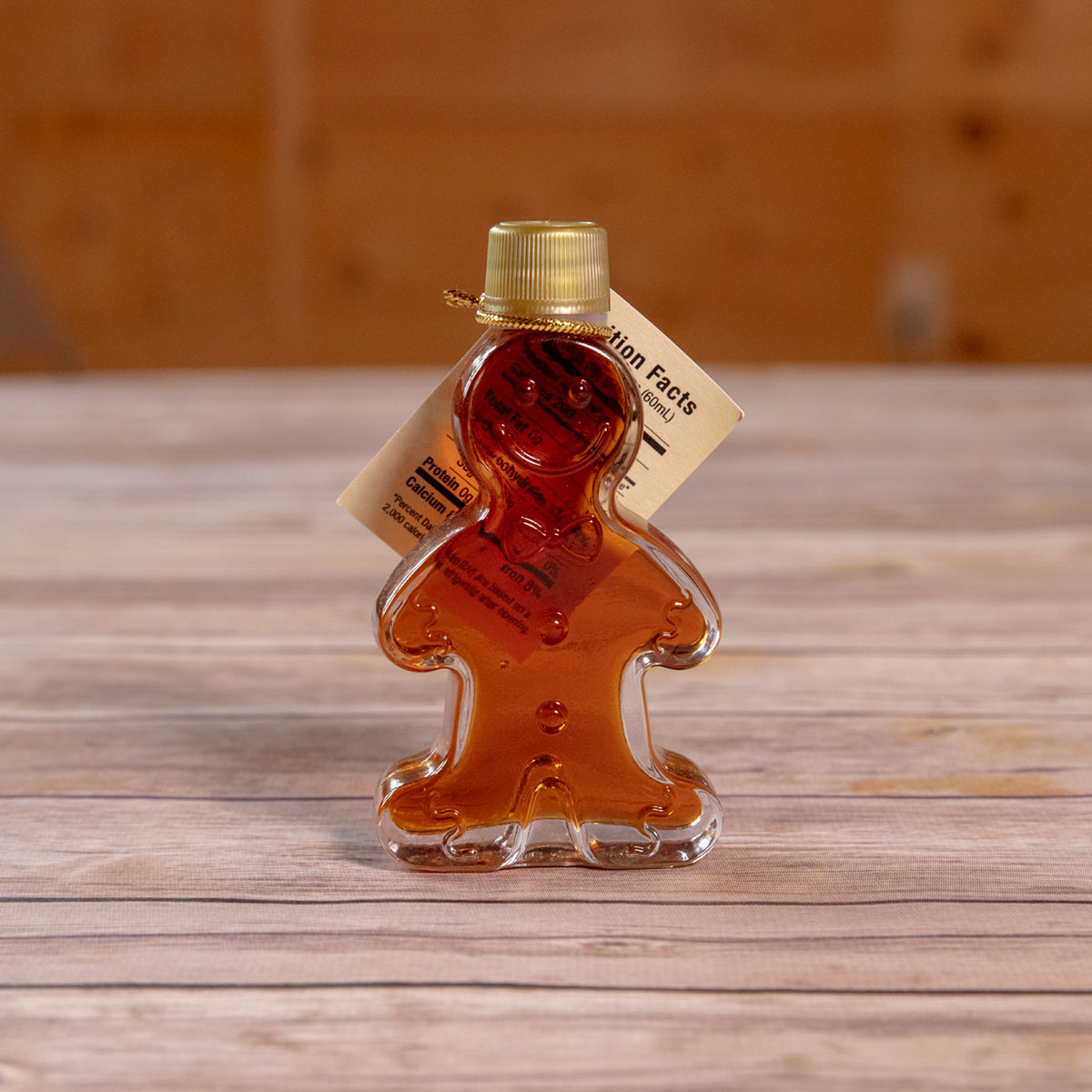 Bechard's PURE Maple Syrup Decorative Glass Jar - Gingerbread Man