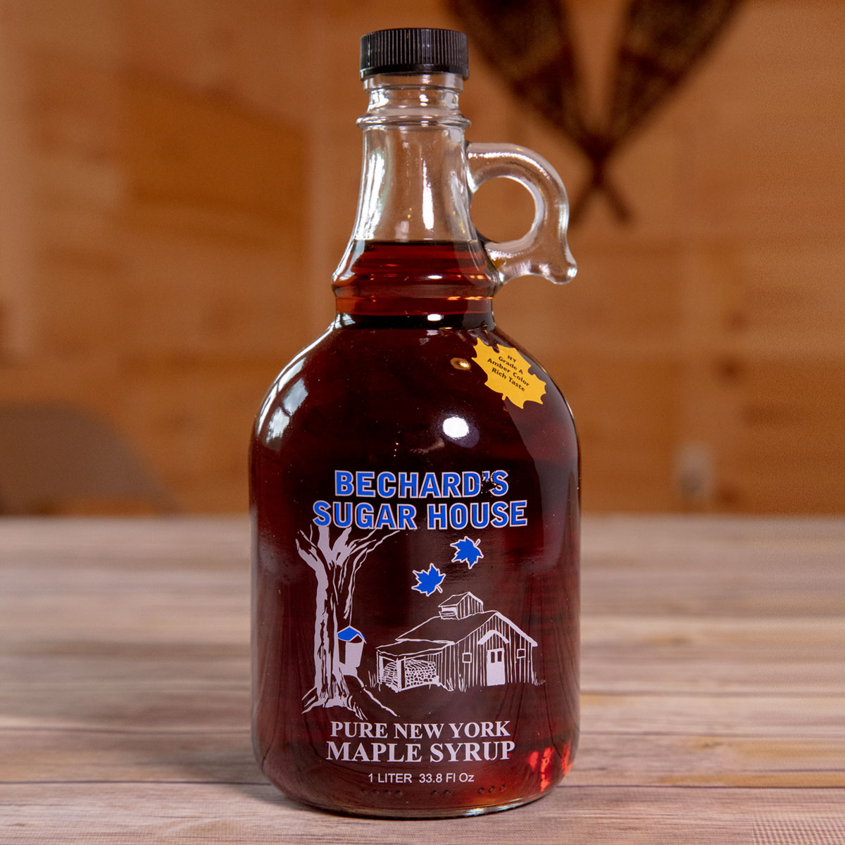 Bechard's PURE NY Maple Syrup - Glass Jug 34 oz.