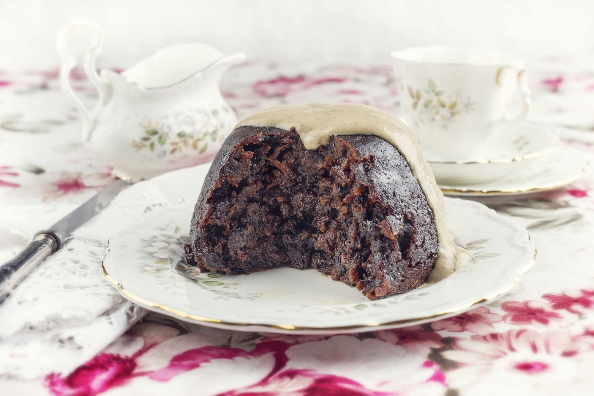 Plum Pudding And Sauce