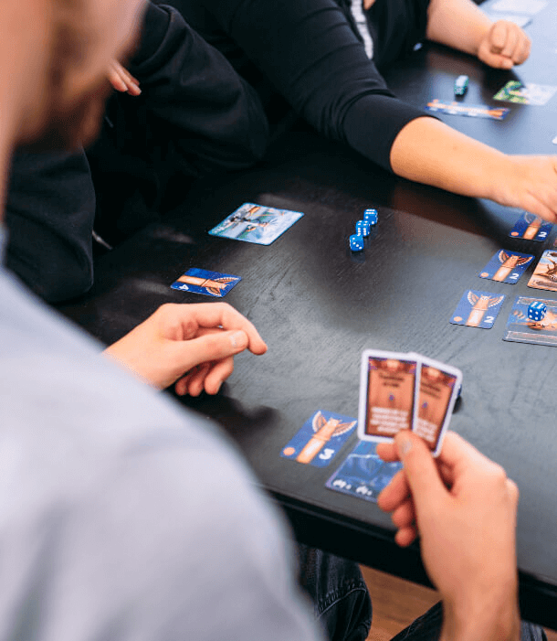 Partie de jeu de cartes