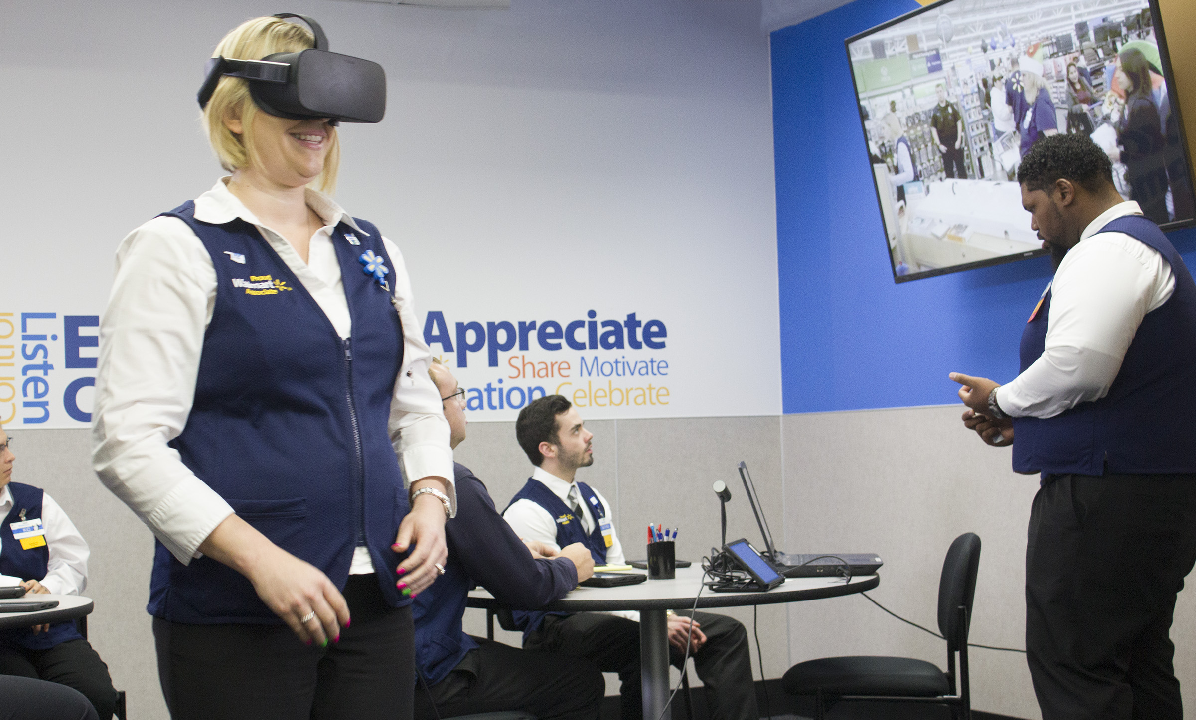 Formation en VR chez Walmart