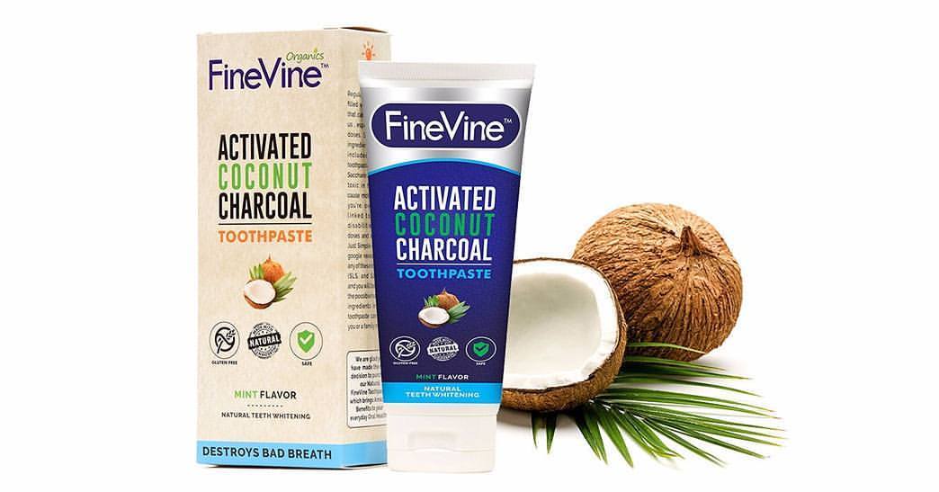 FineVine Charcoal Teeth Whitening Toothpaste