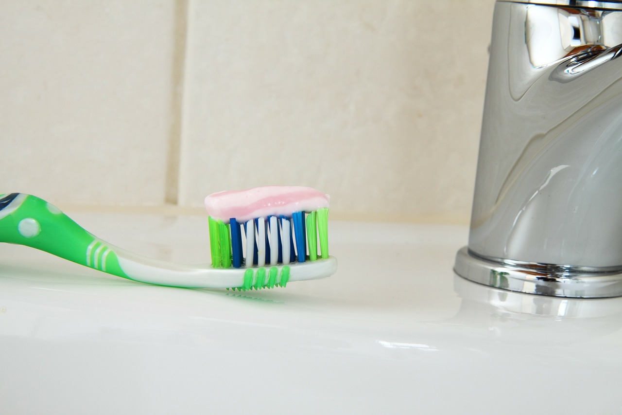 toothbrush and toothpaste