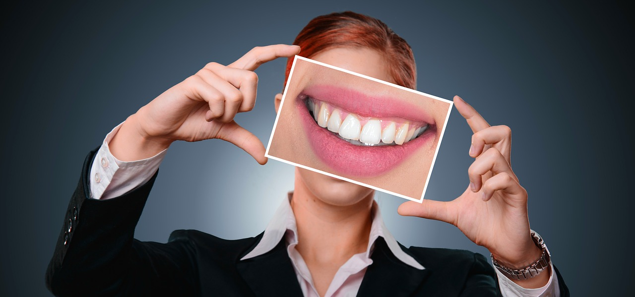 person with a picture of a smile