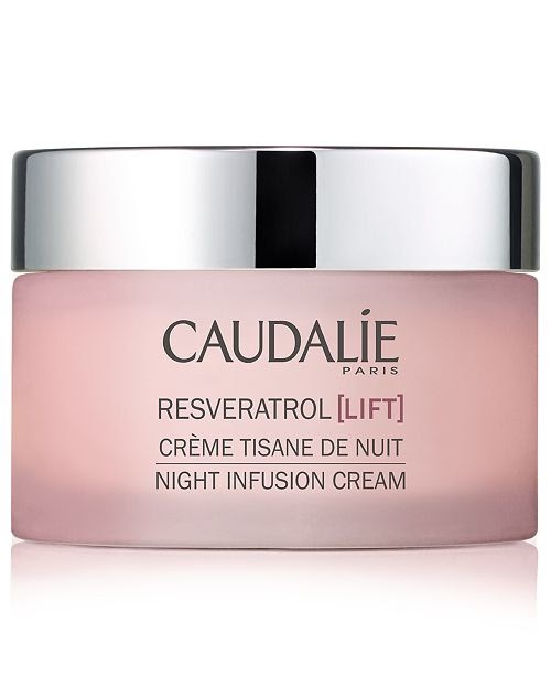 A pink jar of Caudalie Resveratrol cream
