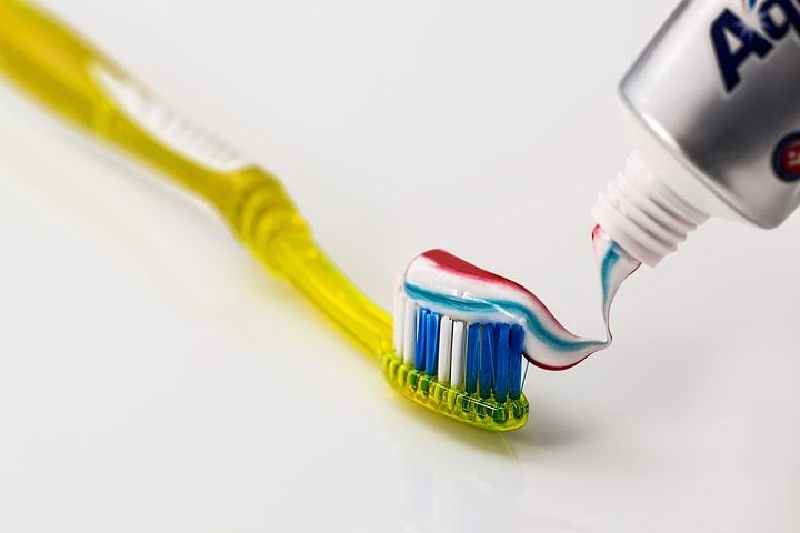 toothbrush and toothpaste, perfect for after Easter care