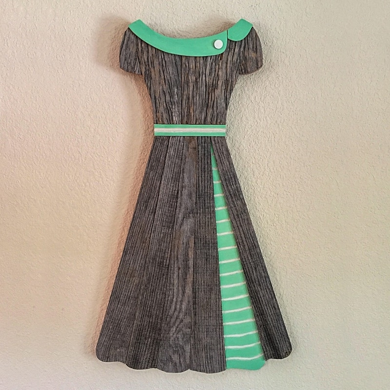 Reclaimed Wood Dress Artwork