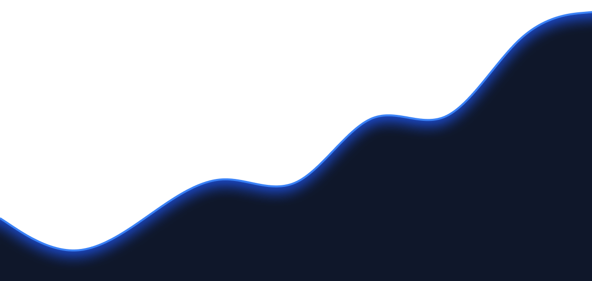 Illustration eines Graphen in geschwungener Linienform von unten Links nach oben Rechts, der eine Verbesserung darstellen soll.