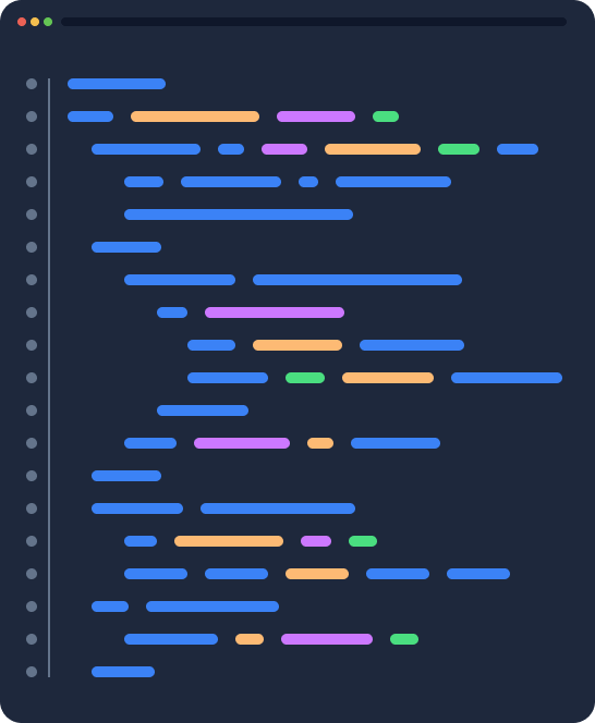 Illustration eines Dokumentes, in dem geschriebener Website Code angedeutet wird.