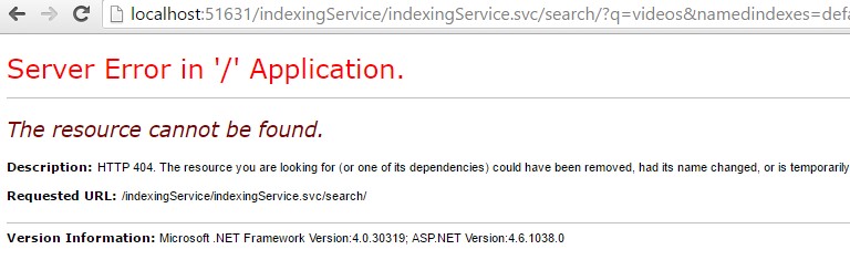 Server Error: 404 Error