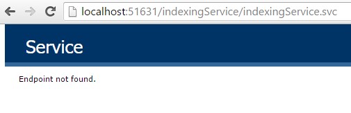 Endpoint Not Found