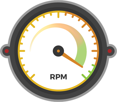 C2 Web RPM gauge