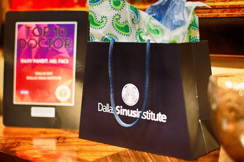 Dallas ENT and Sinus Institute Gift Bag
