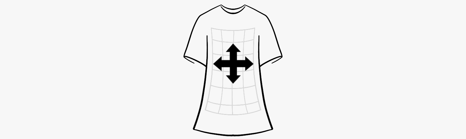 medidas para estampar camisetas