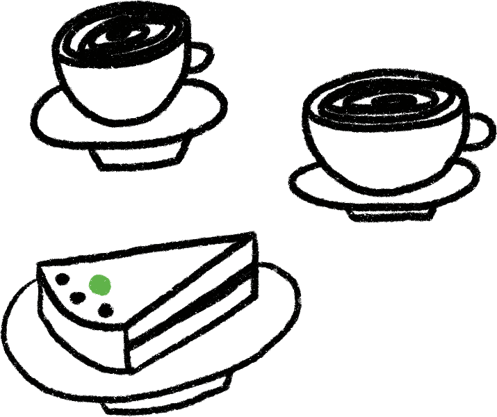 Drawing of a coffee