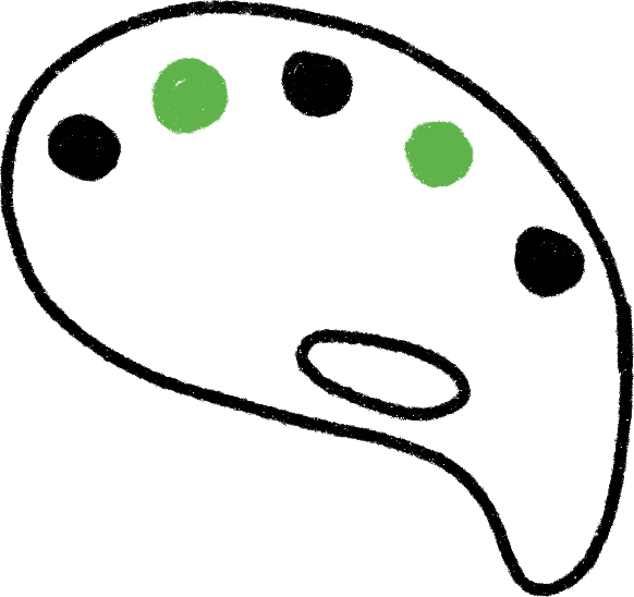 Drawing of a pallette