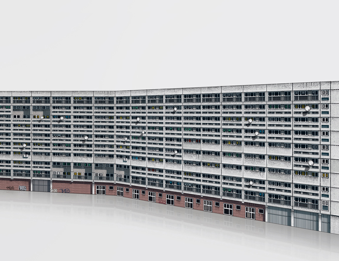 Cables Wynd House (Aka Banana Flats). Edinburgh. From Brutal Britain book by Zupagrafika