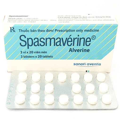 THUỐC SPASMAVERINE 40MG HỘP 3 VỈ X 20 VIÊN VIÊN NÉN - 0107425 - Medicare