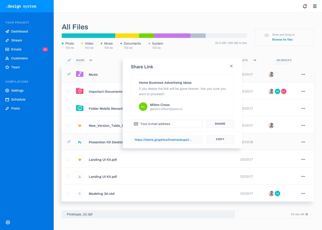 Dashboard UI Kit