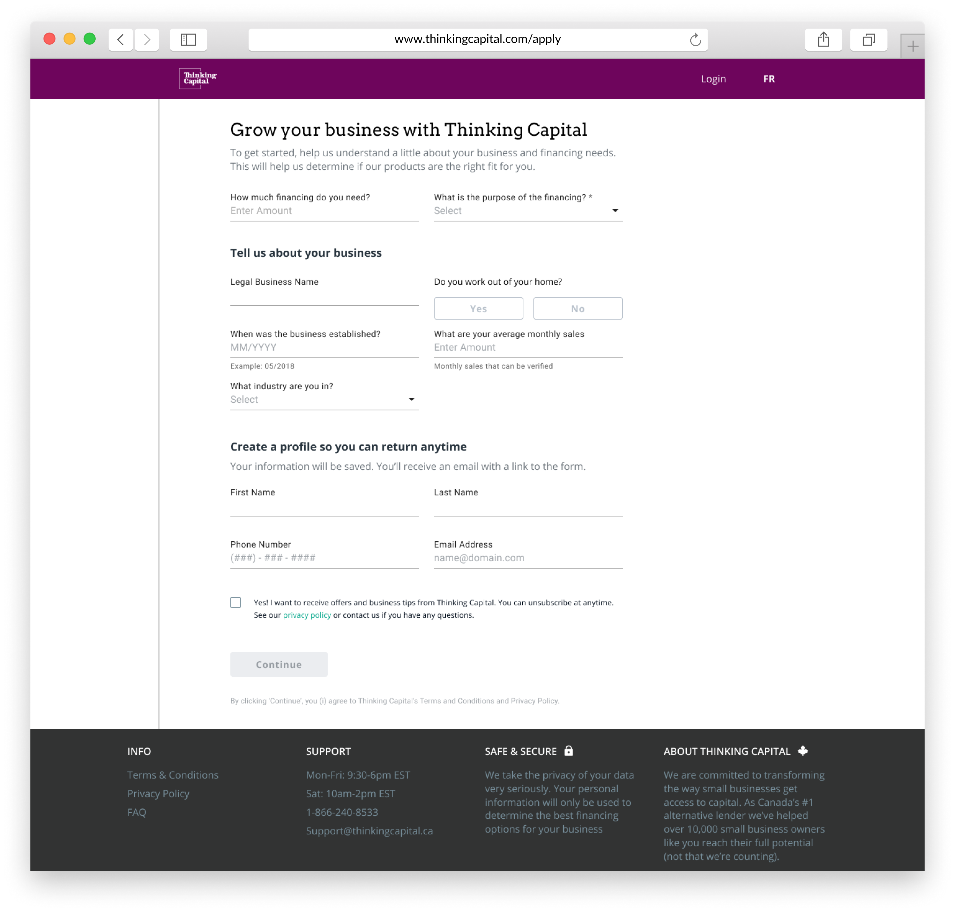 Qualification Page