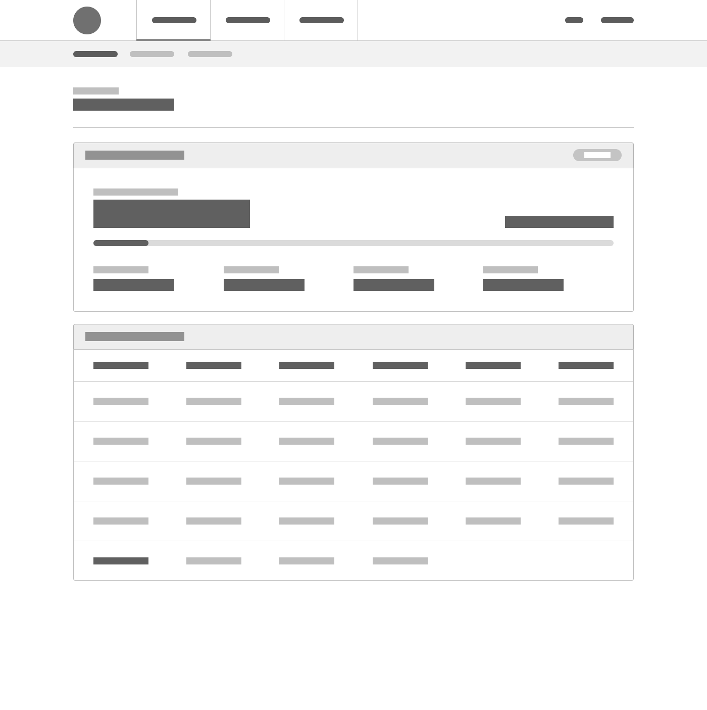 Loan view wireframe