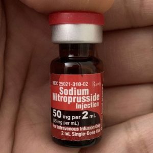 10.Thuốc giãn mạch hạ huyết áp cấp tốc SODIUM NITROPRUSSIDE