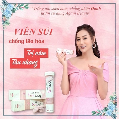 5. Viên sủi uống trắng da toàn thân Again Beauty