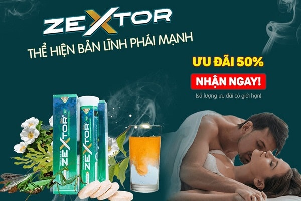 4.Viên sủi Zextor – Tăng cường sinh lý an toàn nhưng hiệu quả