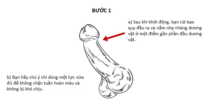 1.Bài tập tăng kích thước cậu nhỏ Rotating Stretch