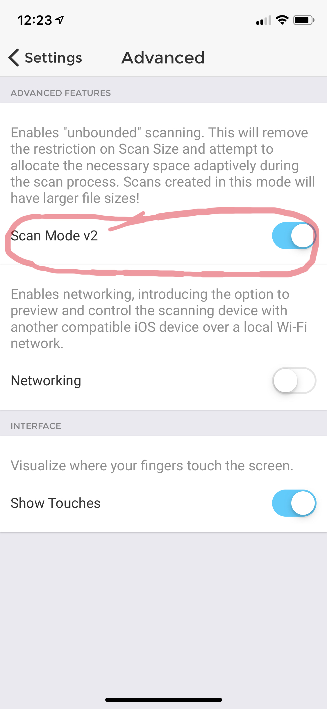 Scan Mode v2