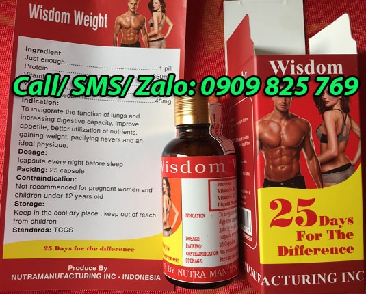 Mua thuốc tăng cân Wisdom Weight tại Long An