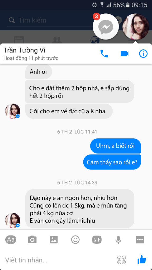 Phản hồi thuốc tăng cân Wisdom Weight 9