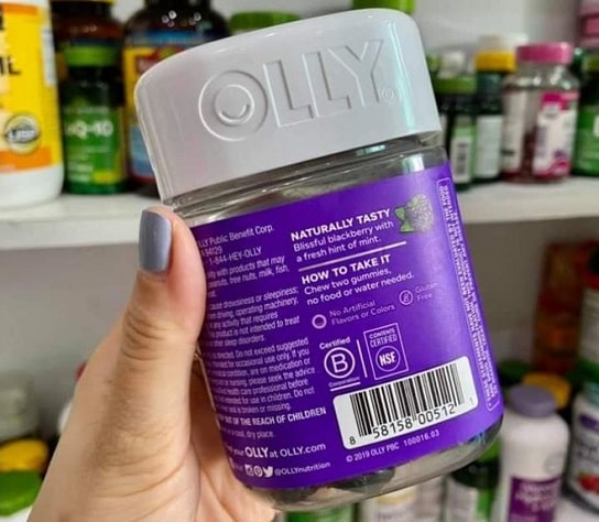 Kẹo dẻo ngủ ngon giấc Olly Sleep Blackberry Zen Gummy