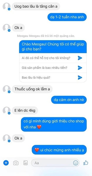 Phản hồi của khách hàng