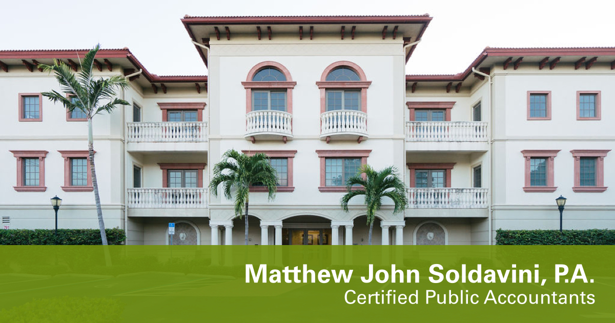 Contact Matthew John Soldavini, P.A. Naples CPA Firm