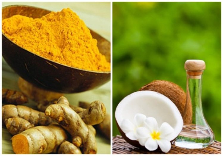 Mặt nạ tinh bột nghệ dầu dừa