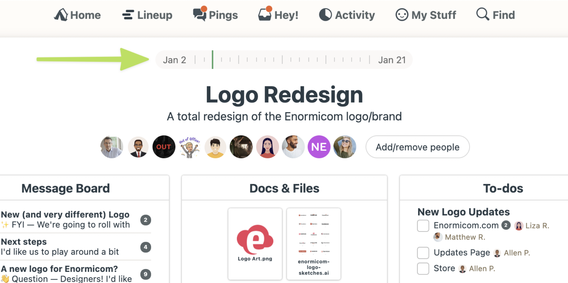 Basecamp update