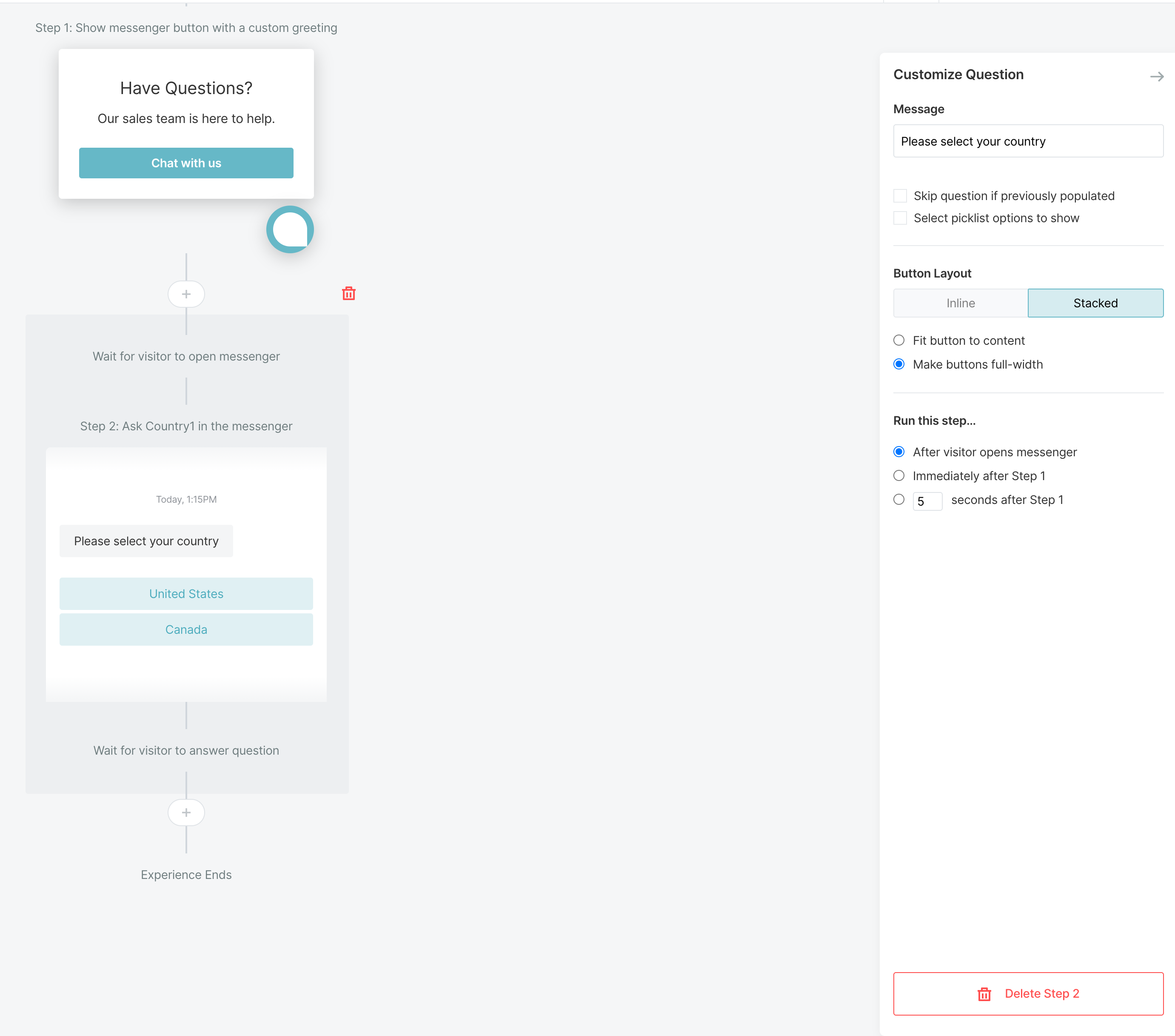 Using picklists in Qualified Experiences