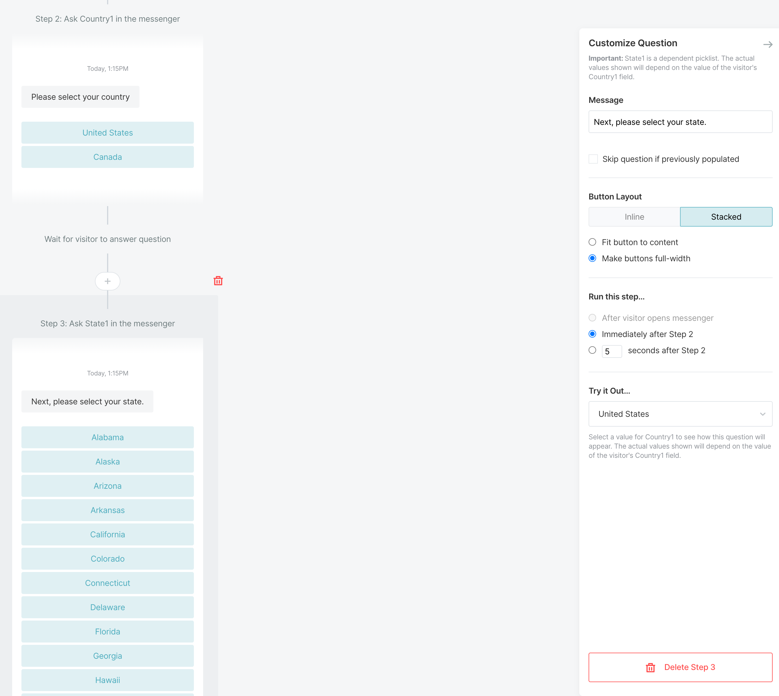 Using picklists in Qualified Experiences