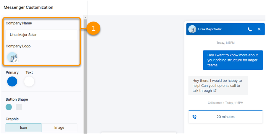 Configuring your AppExchange Chat to show your company logo.