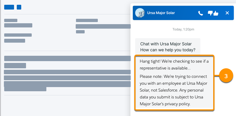 Configuring your routing message within your chat messenger.