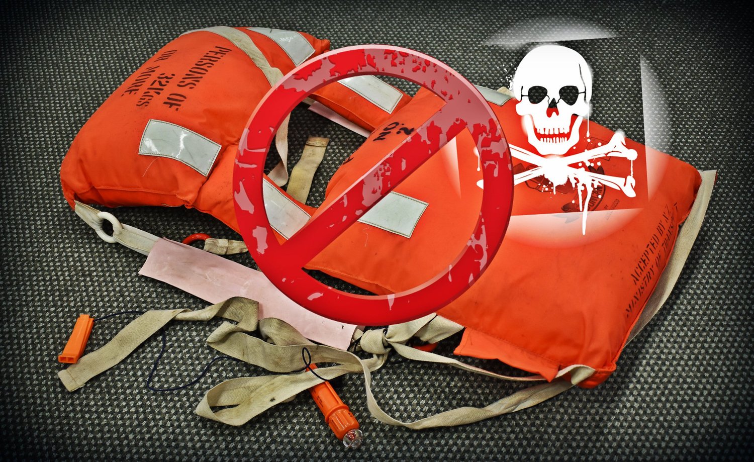   Kapok-filled lifejackets are considered dangerous, and are recommended to be disposed of and replaced before you hit the water this summer. Image from Maritime NZ.  