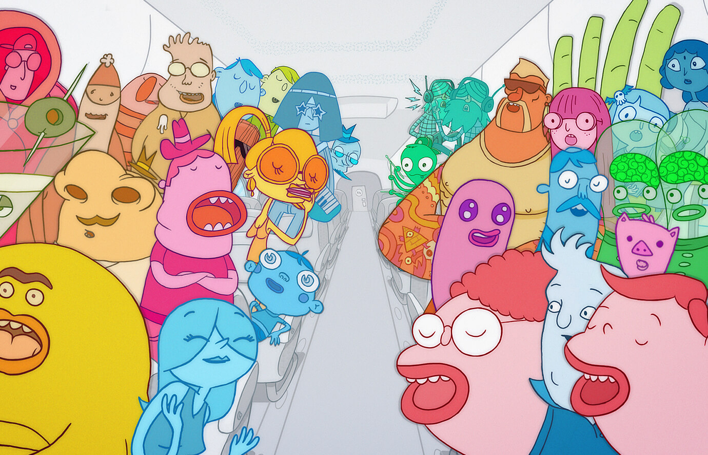 We're All In This Together - animated inflight video for Virgin airlines and Method soap