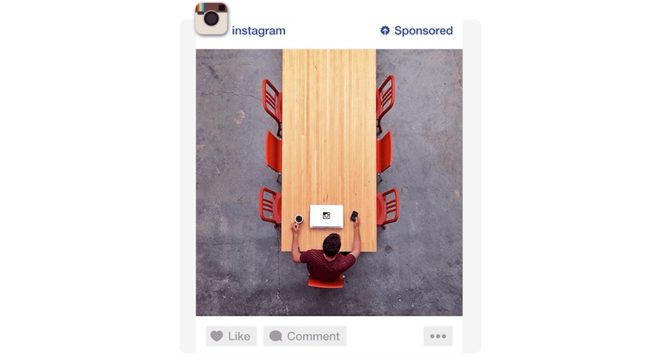 Example of a sponsored post on Instagram
