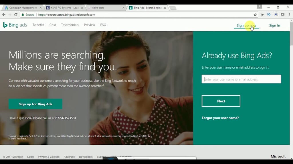 Bing Ads campaign