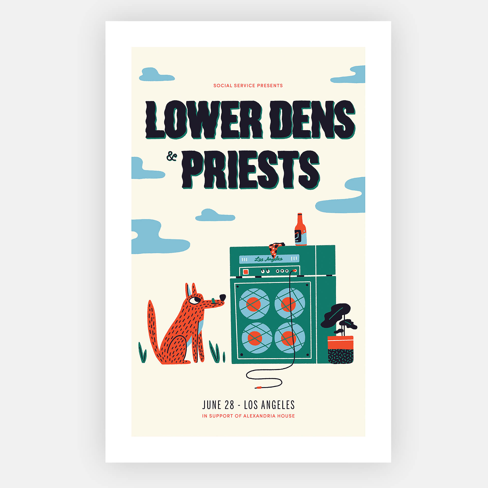 Lower Dens & Priests Show Poster