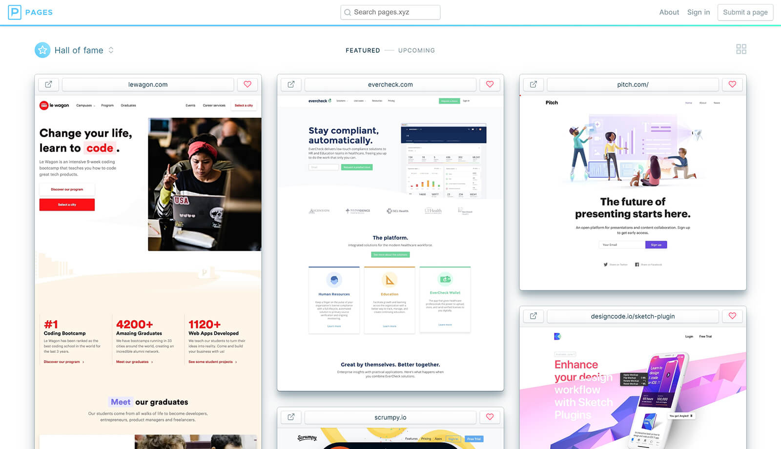 Pages SAAS webdesign inspiratie