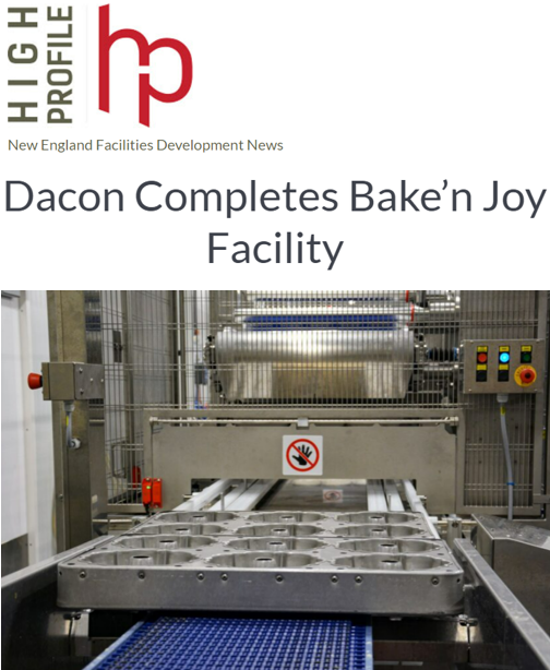 Insight Dacon Completes Bake'n Joy Facility Dacon Corporation