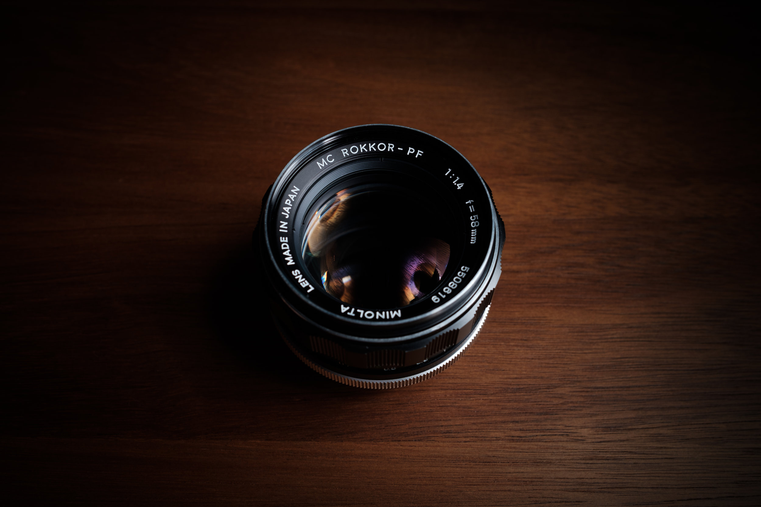 Minolta Rokkor 58mm f1.4